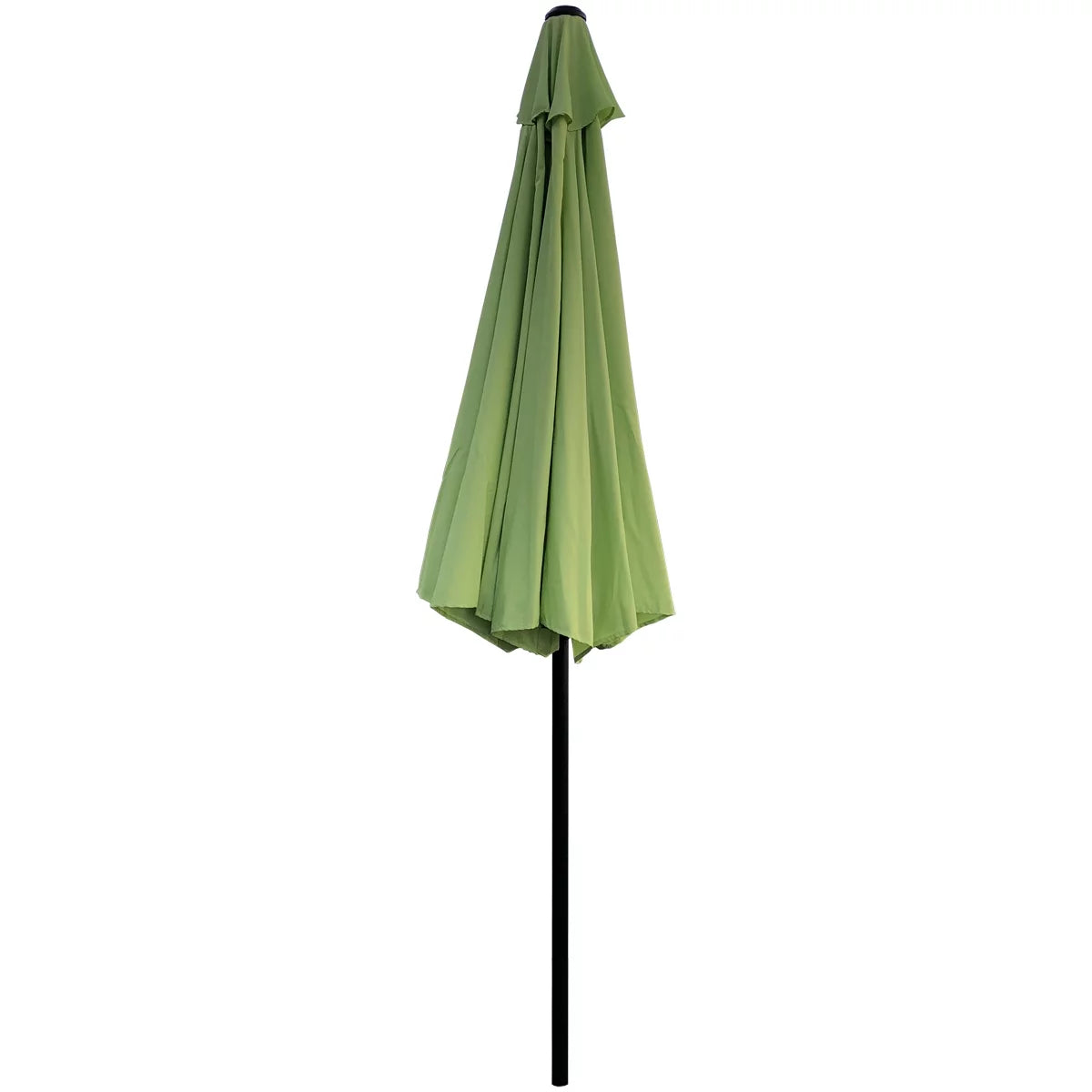 9ft Patio Umbrella with Crank and Tilt Red X5084