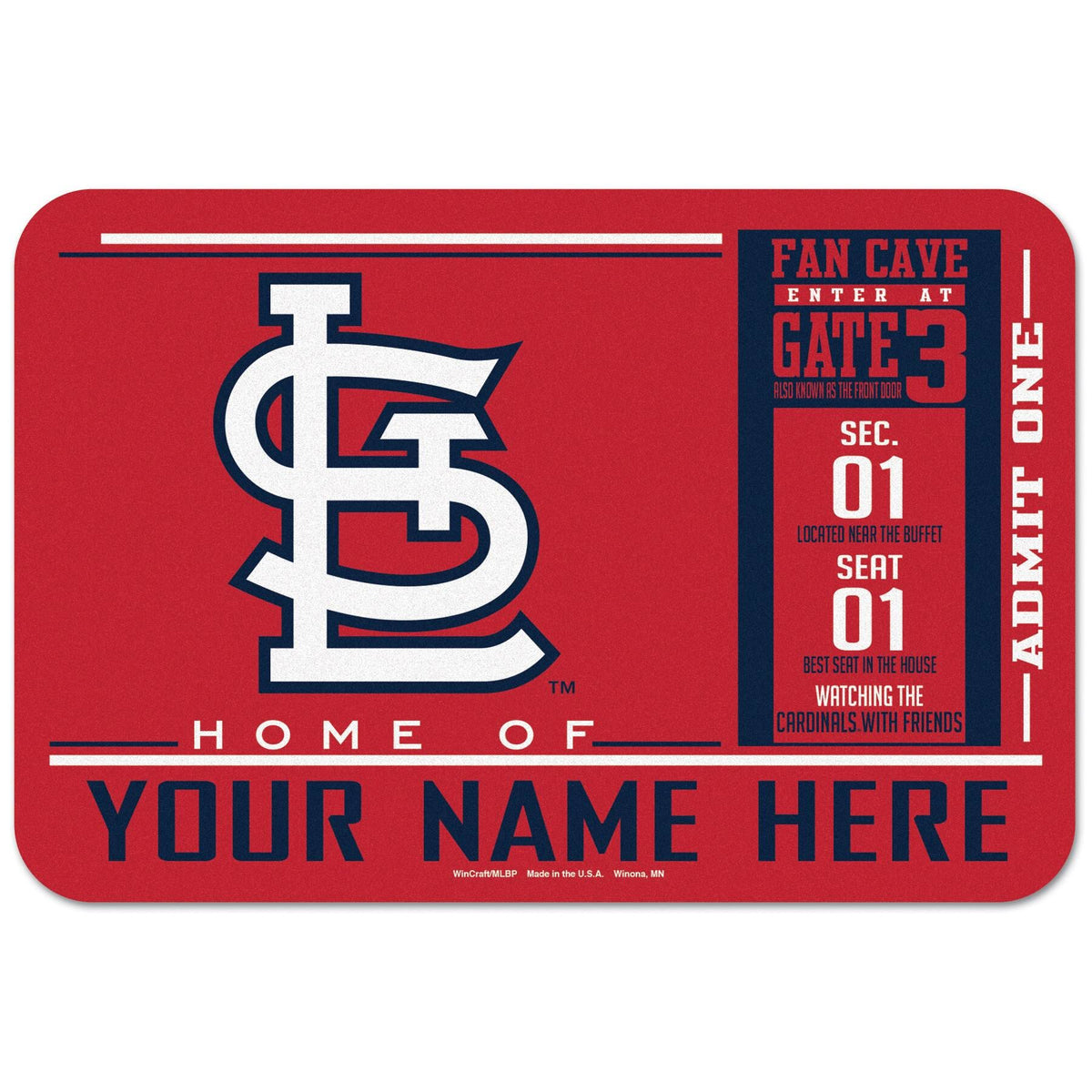 St. Louis Cardinals Floor Mat K7619
