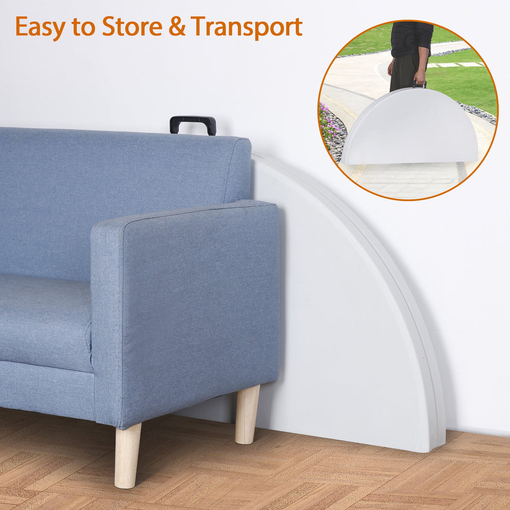 Black Round Foldable Plastic Table I198