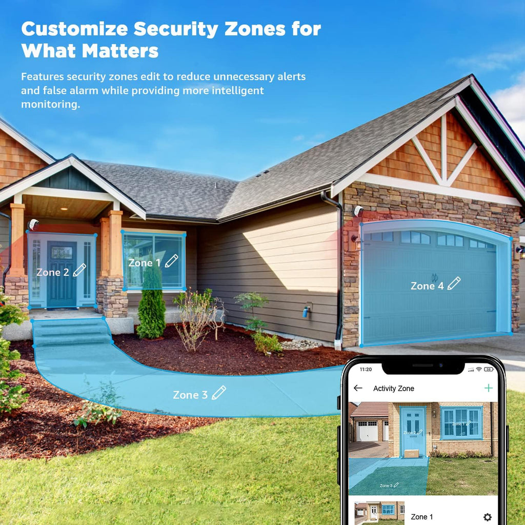 2K Solar Security Camera Wireless Outdoor Battery Powered K5481