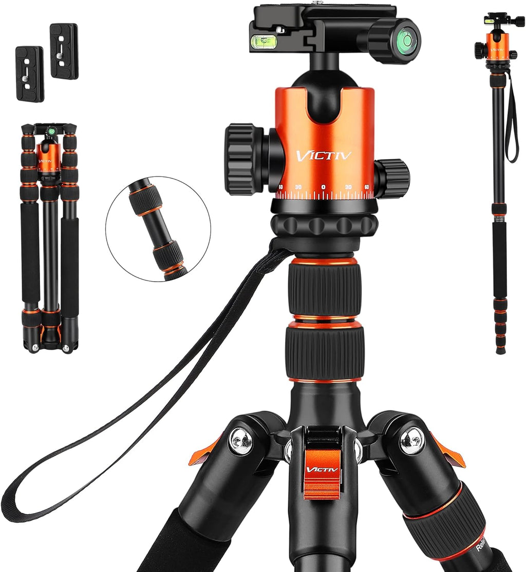 Compact Aluminum Camera Tripod with 360 Degree Ball Head P5635