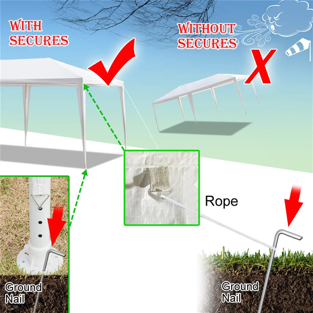 10' x 30' Canopy with 5 Sidewalls R4292