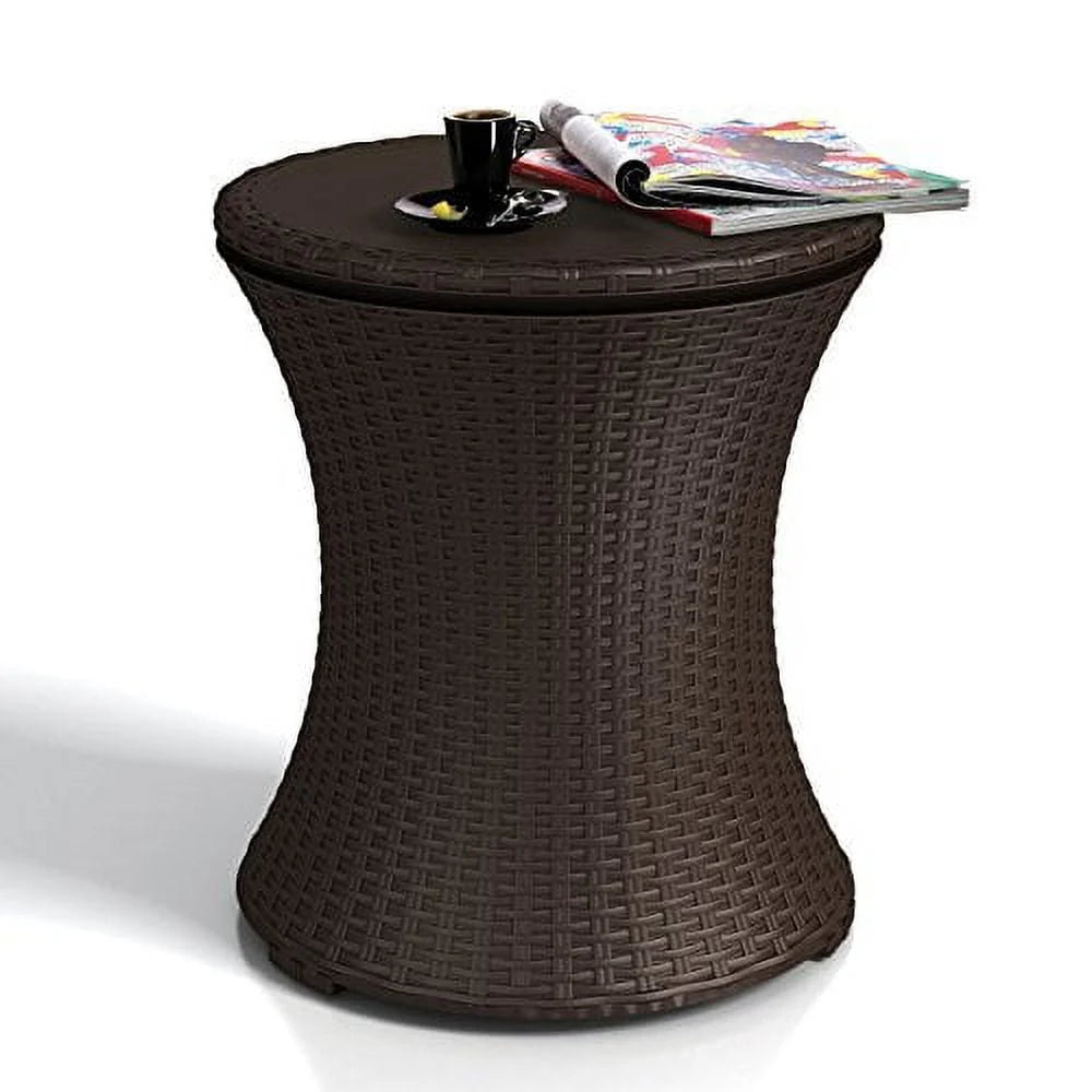 7.5 Gallon Resin Outdoor Beverage Cooler Table W7017