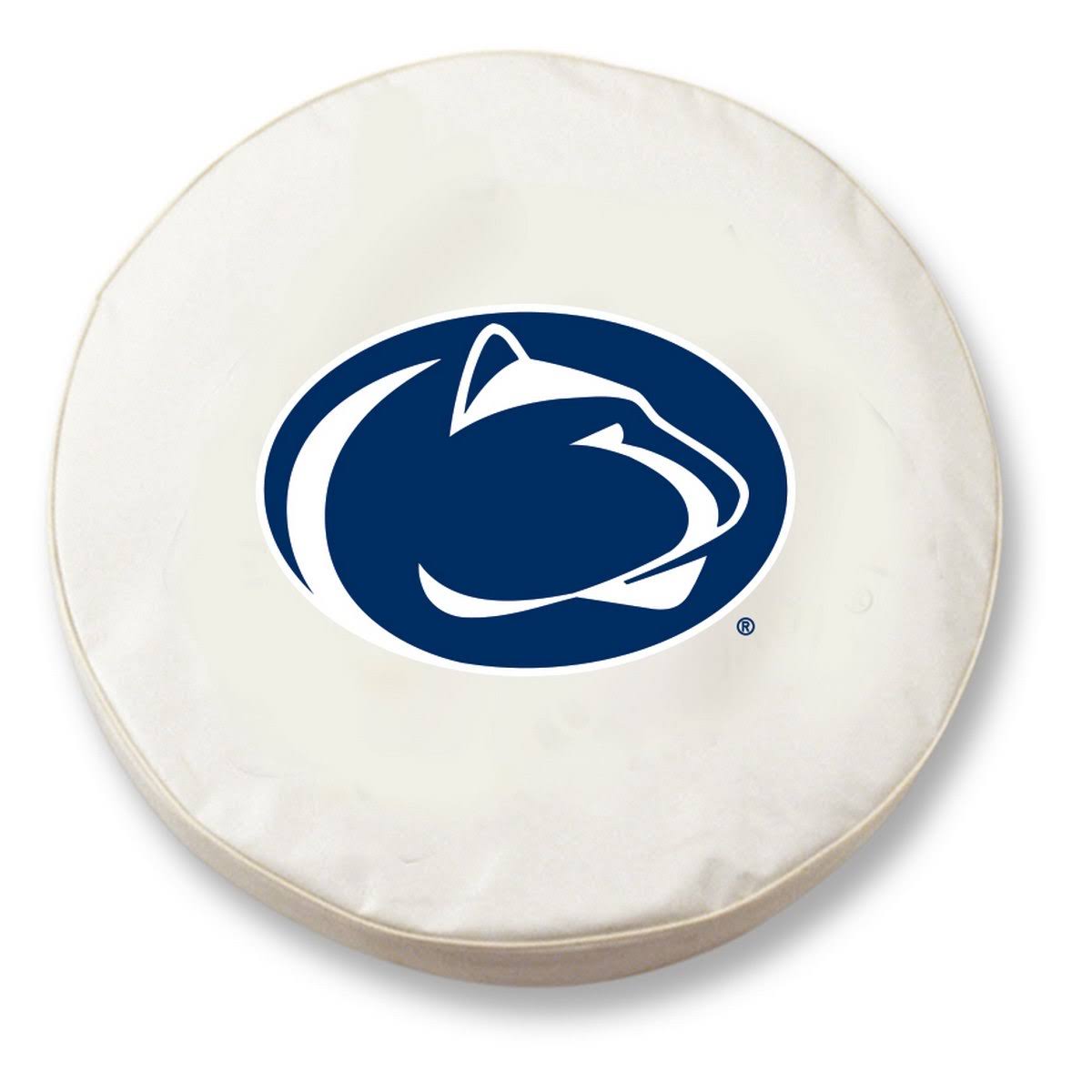 White Vinyl Fitted Car Tire Cover B604431
