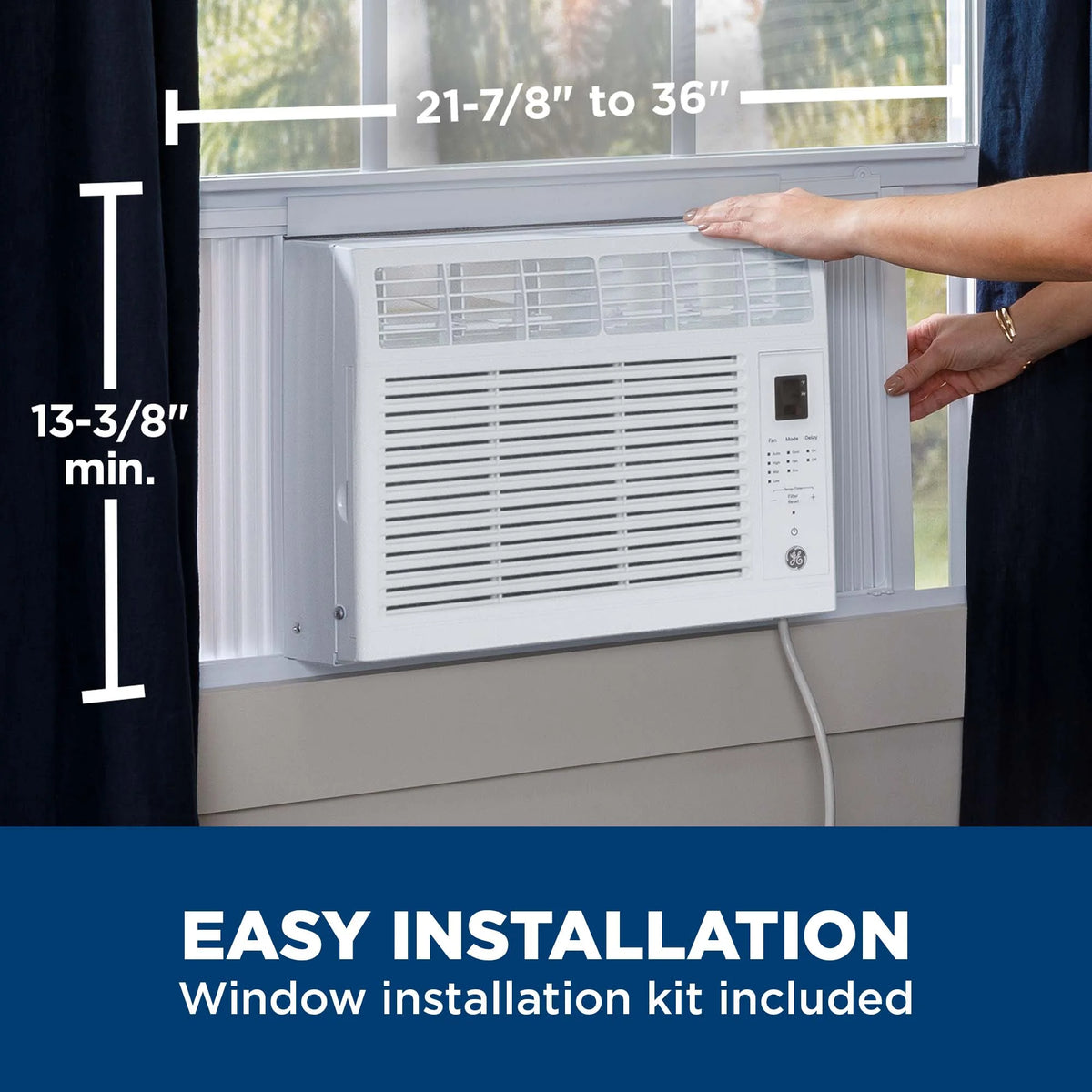 5,000 BTU Window Air Conditioner, Black, 115V L1223