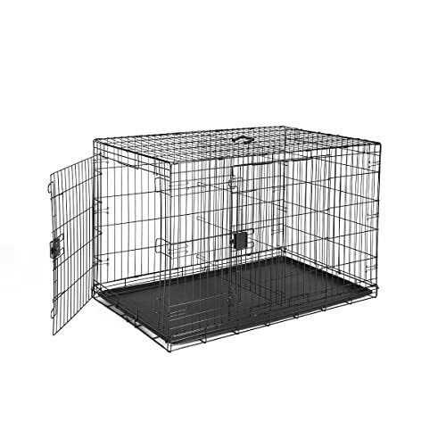 Foldable Metal Wire Dog Crate with Tray B6702