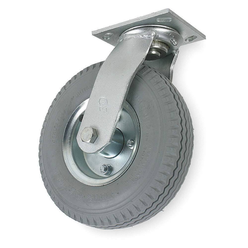 Pneumatic Swivel Plate Caster 350 lb Q3094