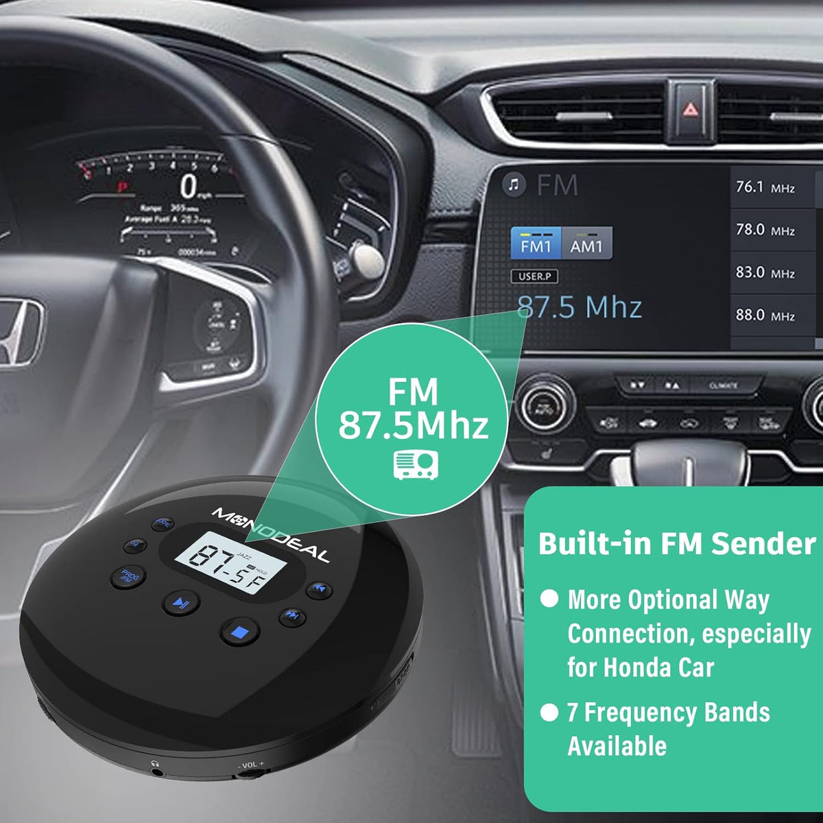 Portable CD Player with FM Transmitter Y515503