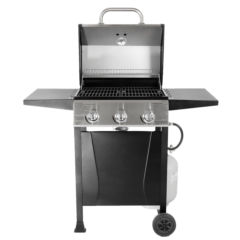 4-Burner Gas Grill with Side Burner and Side Shelves R528