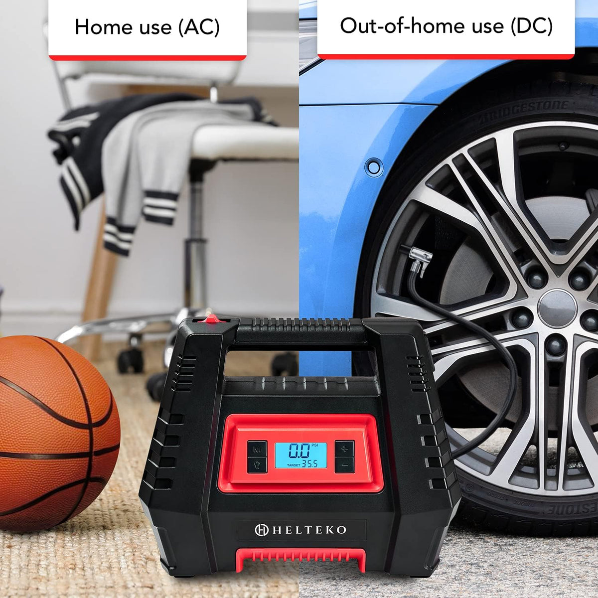 Portable AC/DC Digital Tire Inflator Air Pump L503