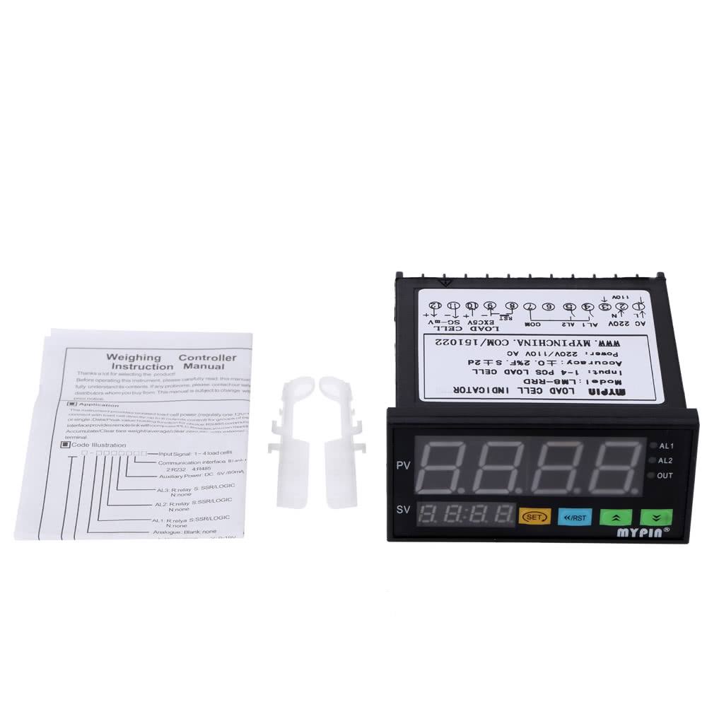 Digital Weighing Controller 1-4 Load Cell Signals Input 2 Relay Output 6 Digits LED Display B189