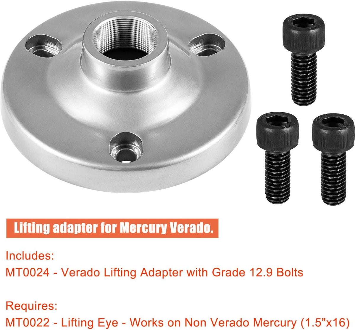 Stainless Steel Lifting Adapter with Bolts B923