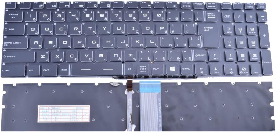 Laptop Keyboard Japanese JP Backlit V84652