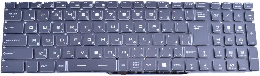 Laptop Keyboard Japanese JP Backlit V84652