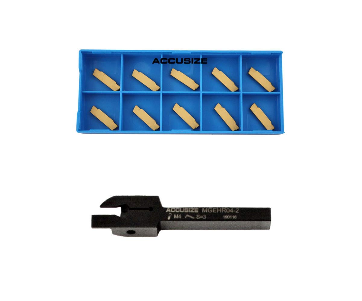 1/4 x 3/8'' Cut-Off Holder with 10 Carbide Inserts Y328454
