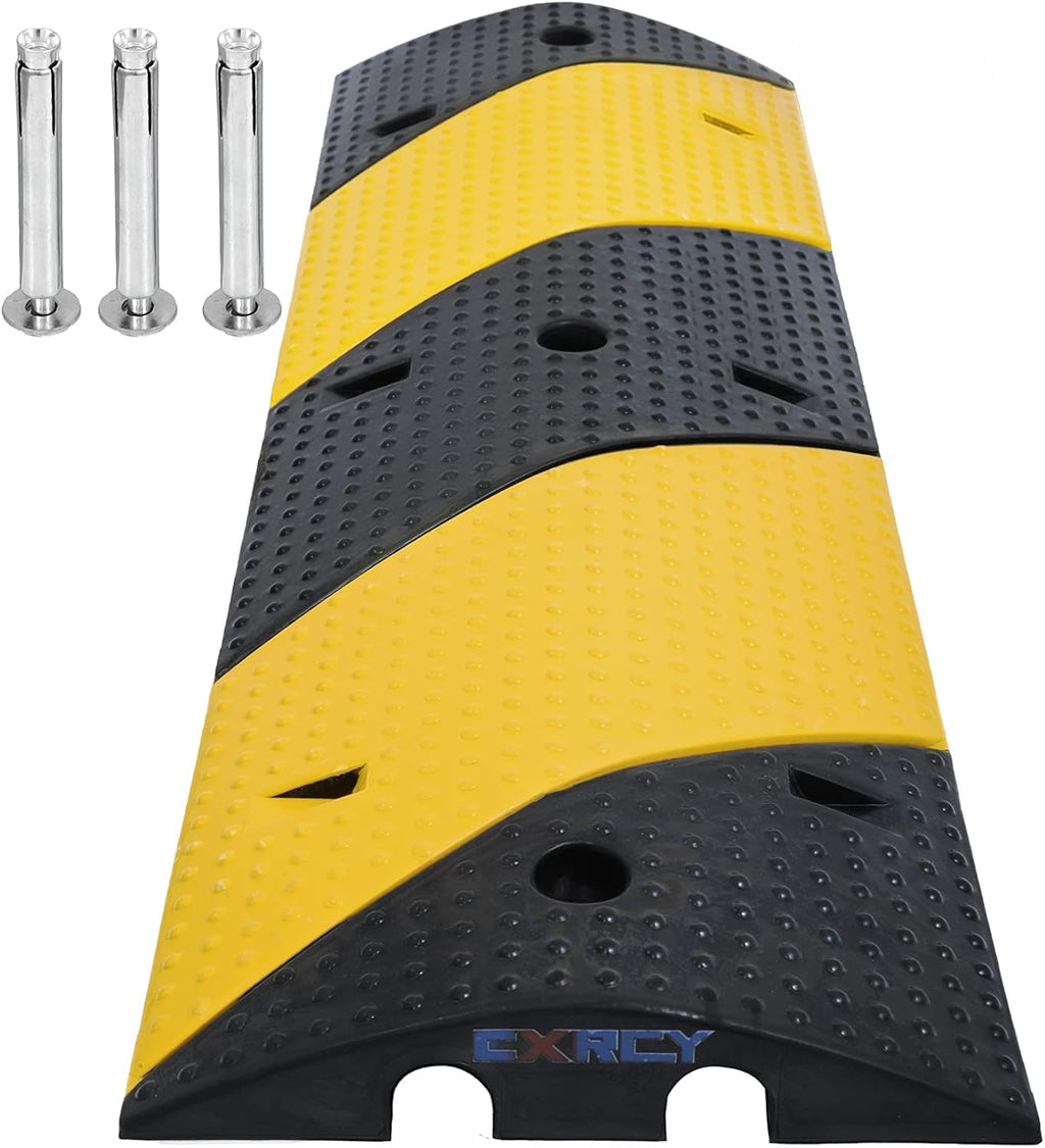 3FT Modular Rubber Speed Bump with 3 Bolts I915
