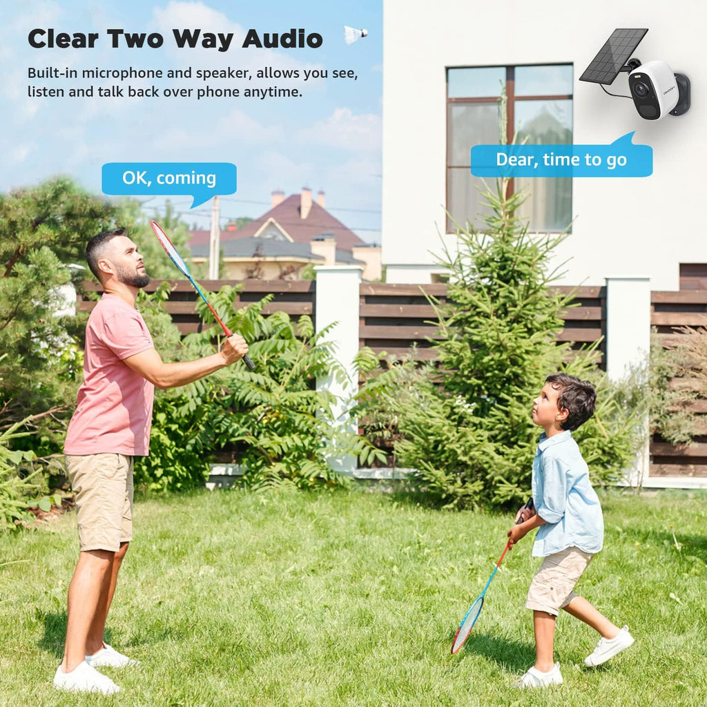 2K Solar Security Camera Wireless Outdoor Battery Powered K5481