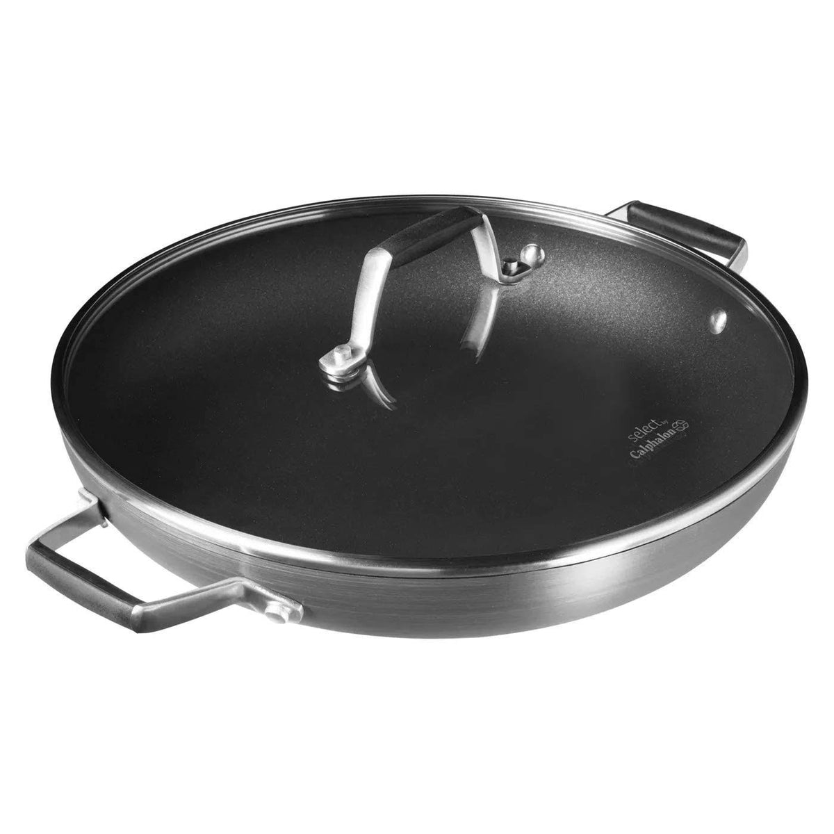 12-Inch Hard Anodized Nonstick Pan with Lid S702225