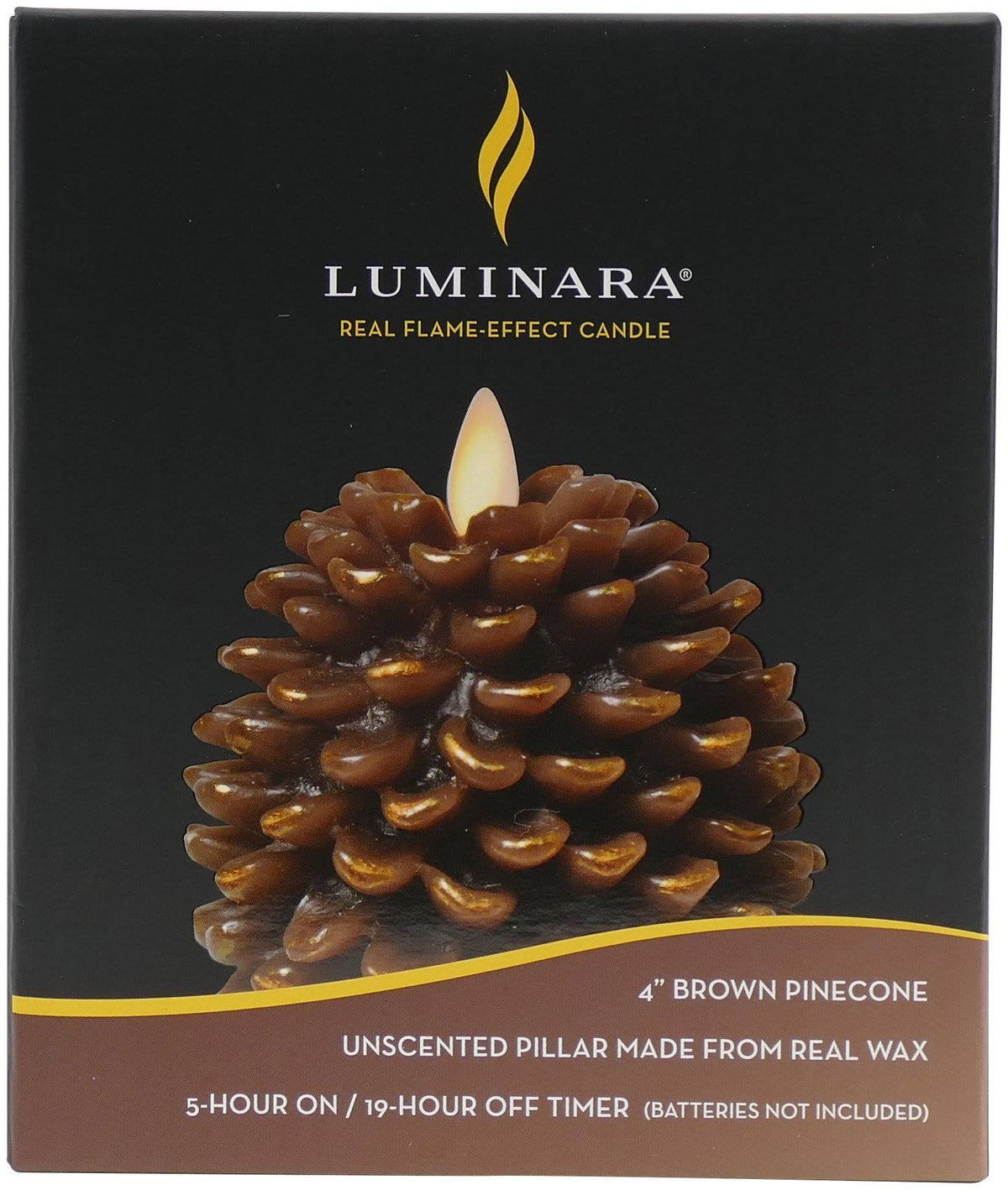 Flameless Pine Cone Candle C1412