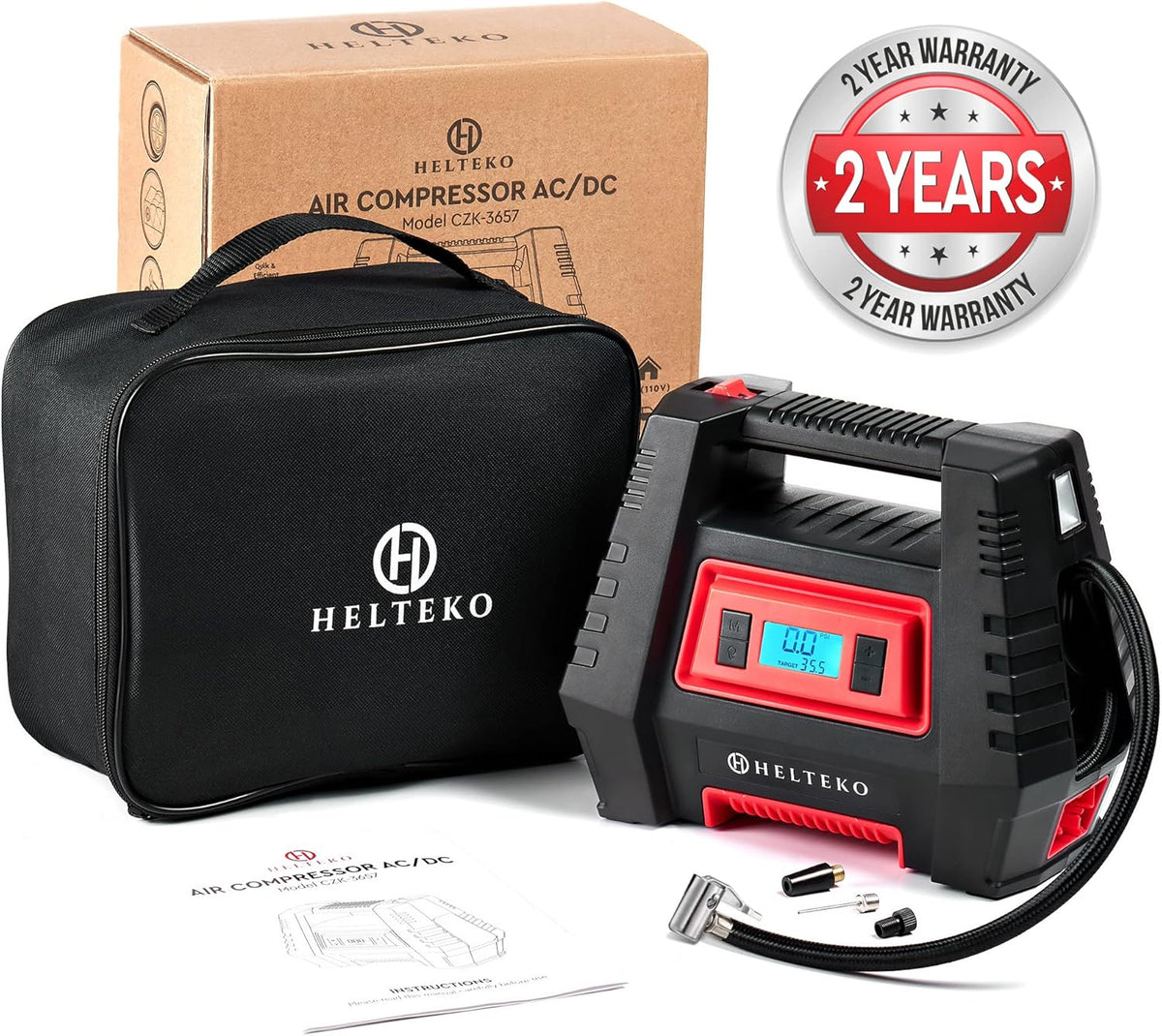 Portable AC/DC Digital Tire Inflator Air Pump L503
