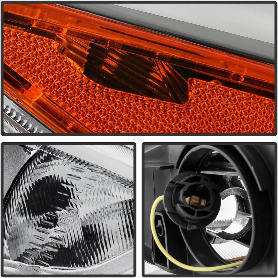 2015-2018 Ford Focus Chrome Bezel Halogen Headlight Assembly Right Passenger Side W111161