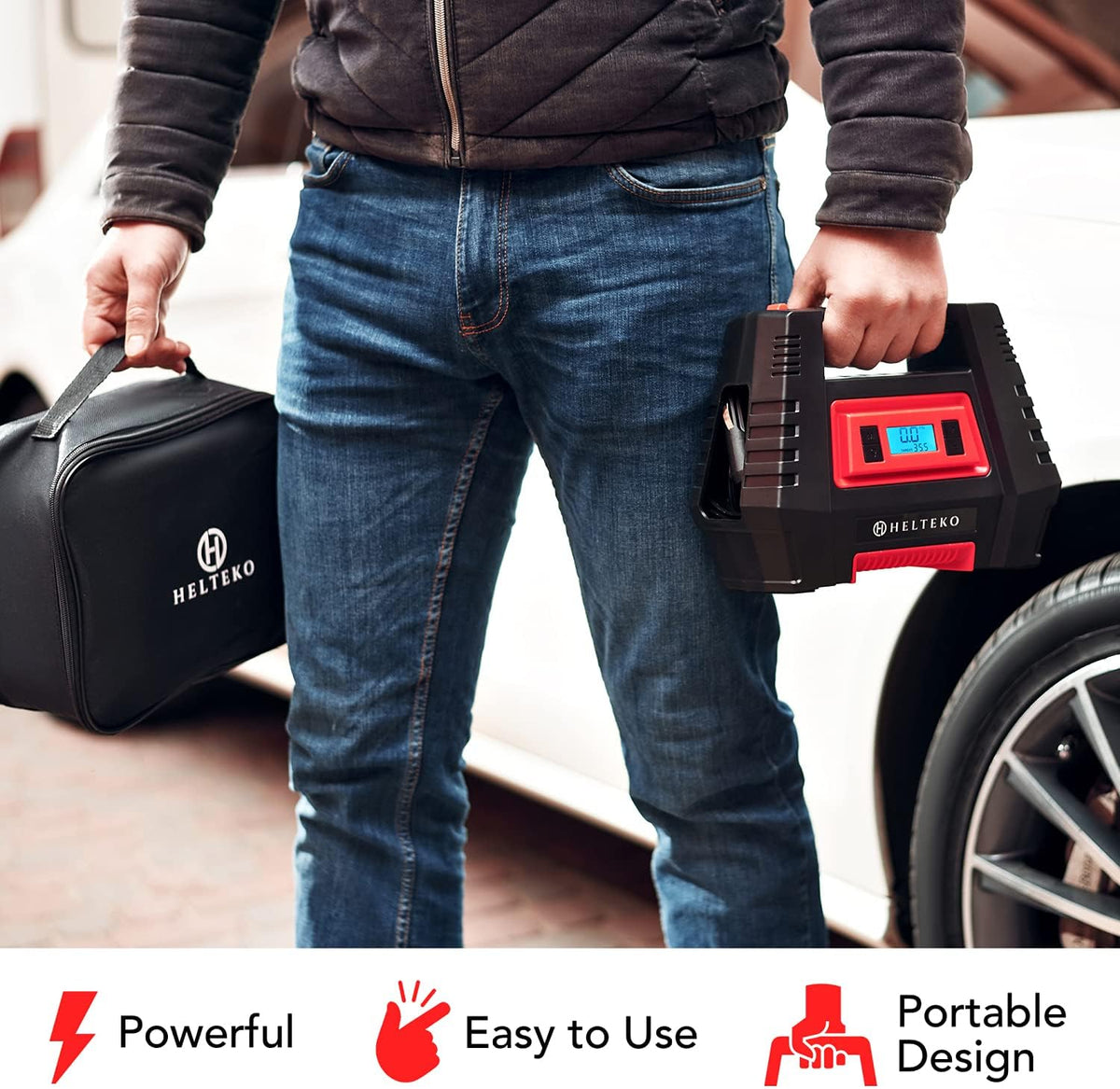 Portable AC/DC Digital Tire Inflator Air Pump L503