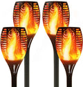 96 LED Waterproof Solar Tiki Torches 4 Pack B778