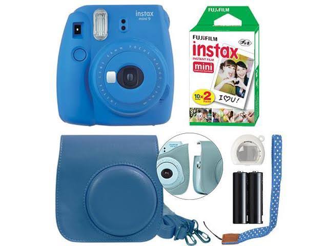 Cobalt Blue Instant Film Camera J4770