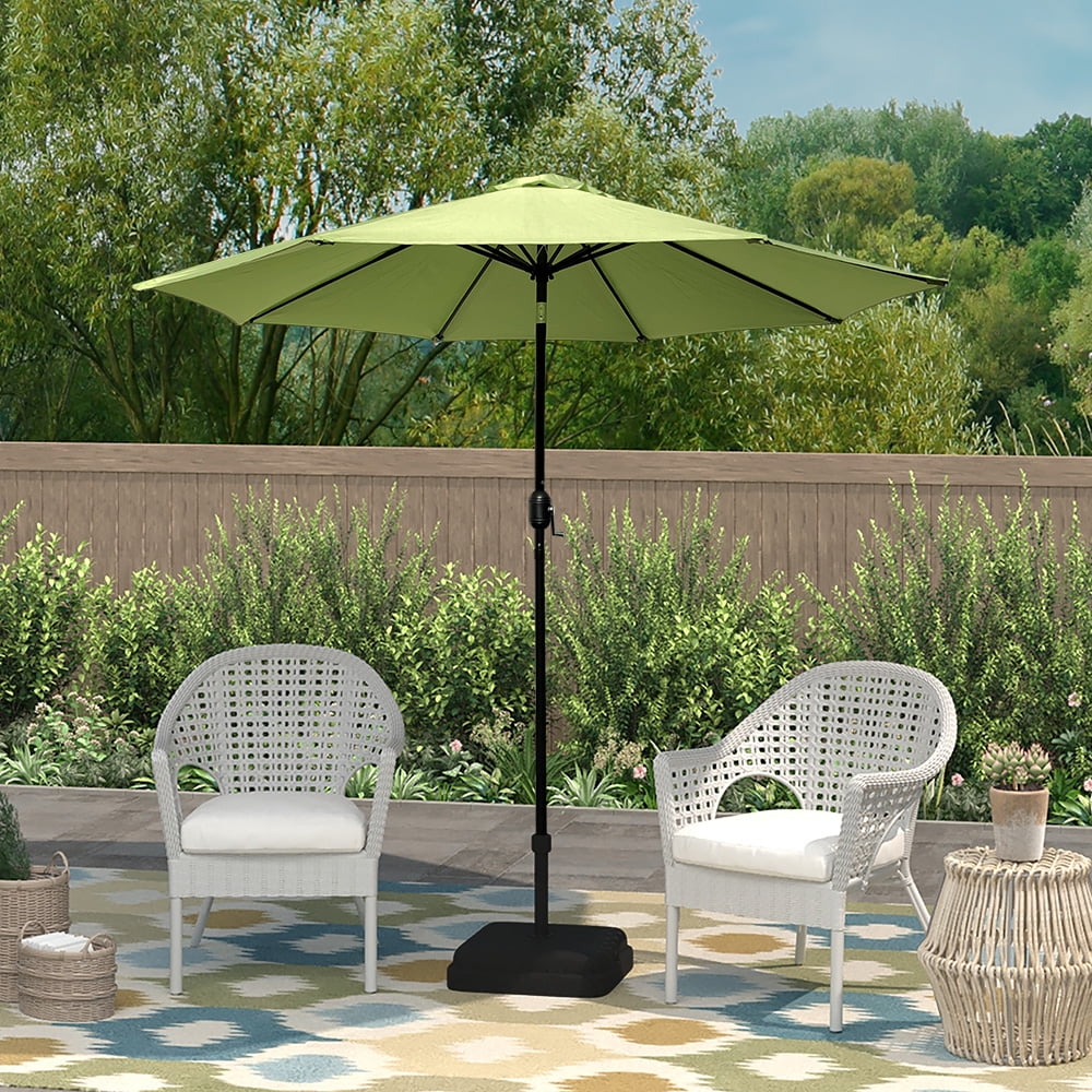 9ft Patio Umbrella with Crank and Tilt Red X5084