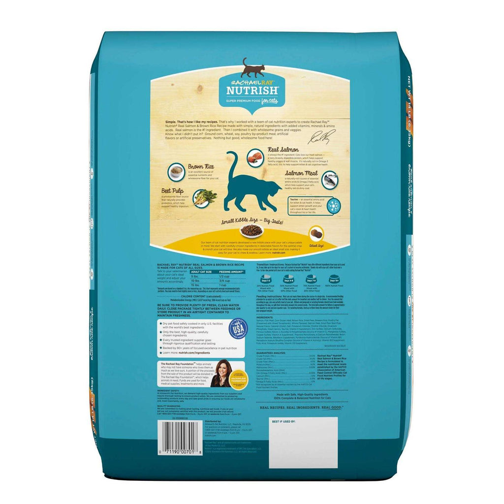 Salmon & Brown Rice Recipe Dry Cat Food X39178
