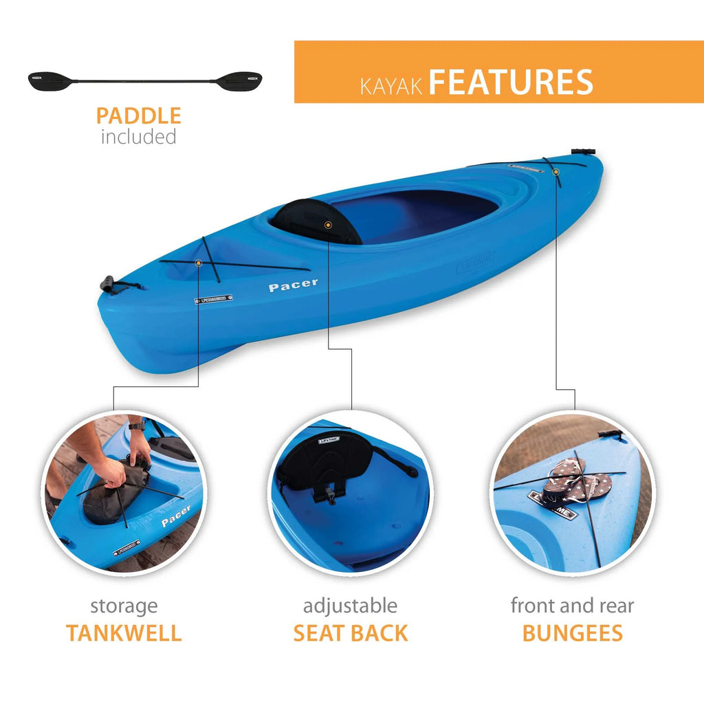 Green 8 ft. Sit-Inside Kayak N8557