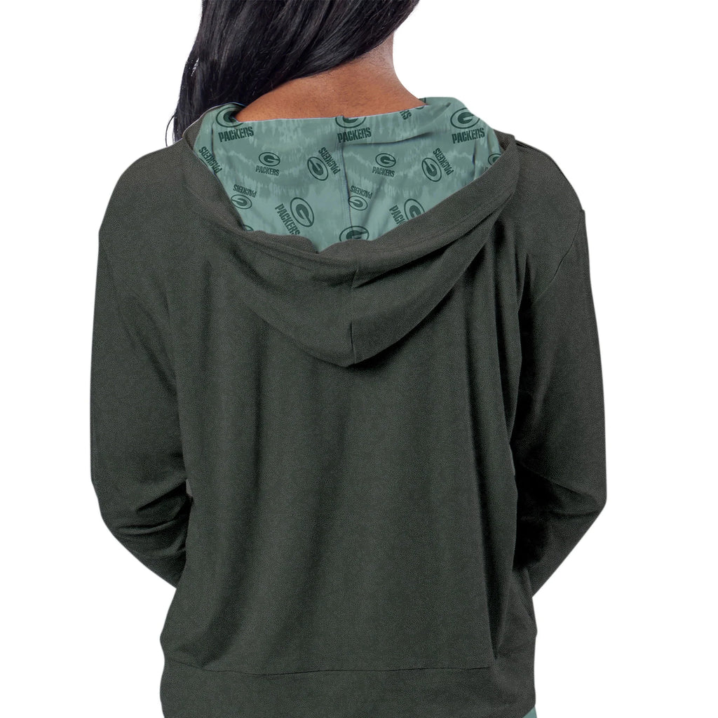 Charcoal Green Pullover Hoodie I924540