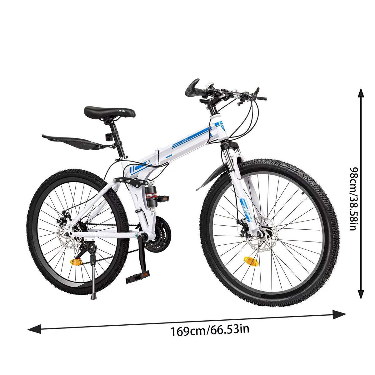 26 21-Speed Folding Mountain Bike P9488