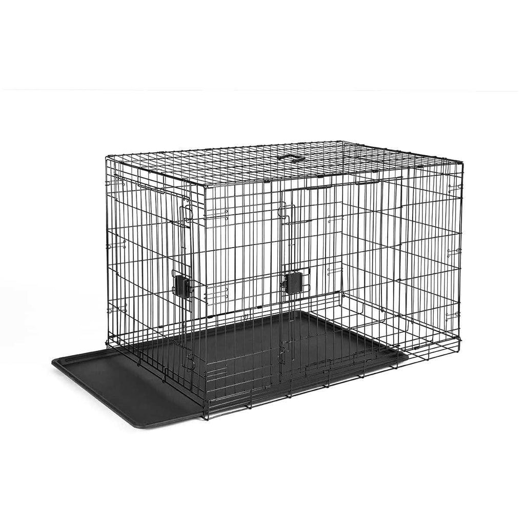 Foldable Metal Wire Dog Crate with Tray B6702