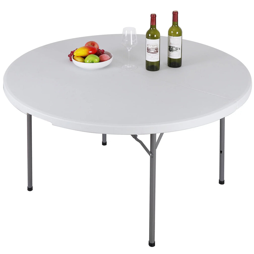 Black Round Foldable Plastic Table I198