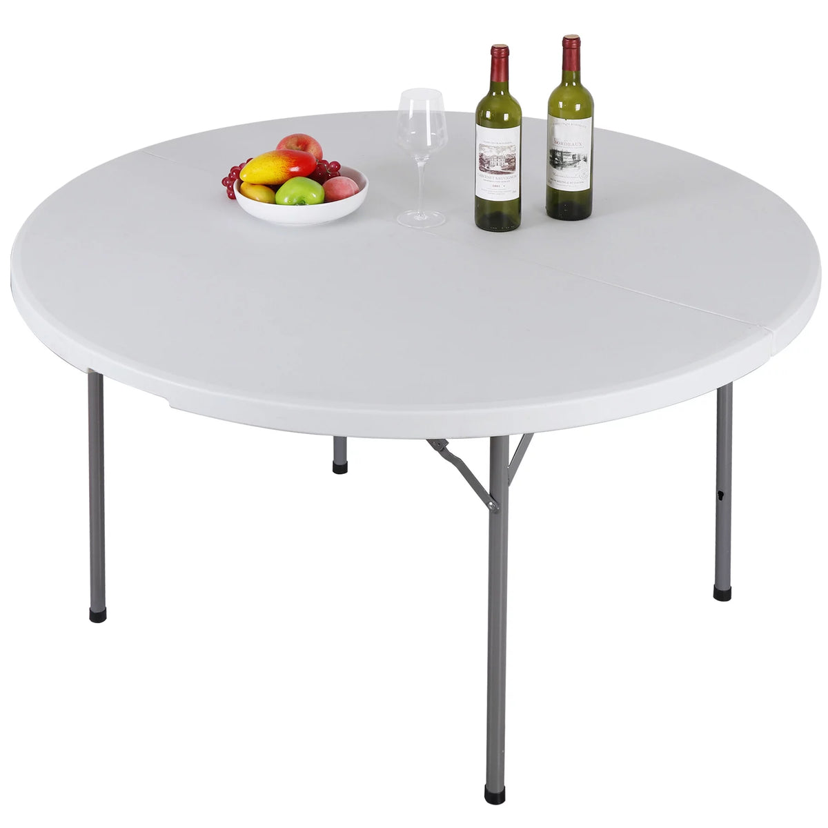 Black Round Foldable Plastic Table I198