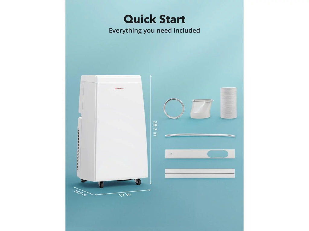 10,000 BTU 3-in-1 Portable Air Conditioner, Fan, and Dehumidifier I46492