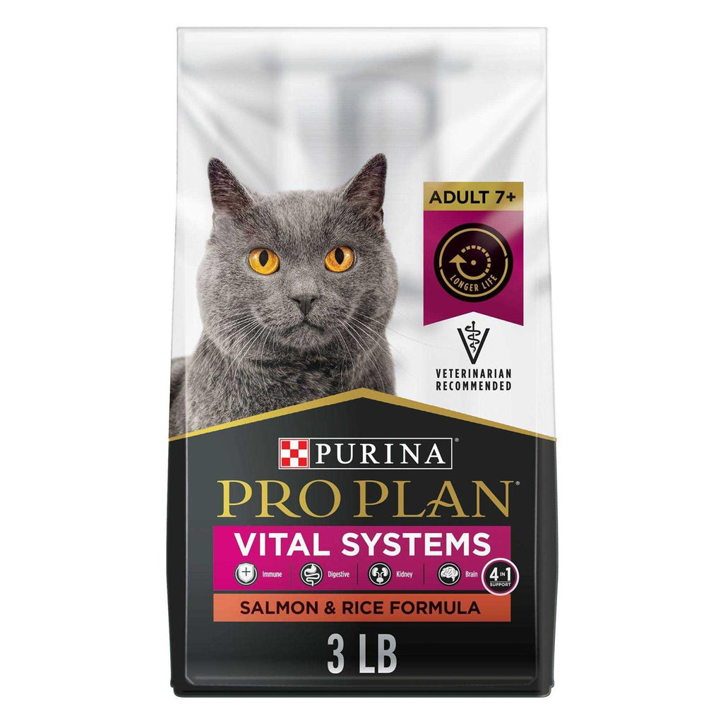 Salmon and Rice Senior Dry Cat Food W72772