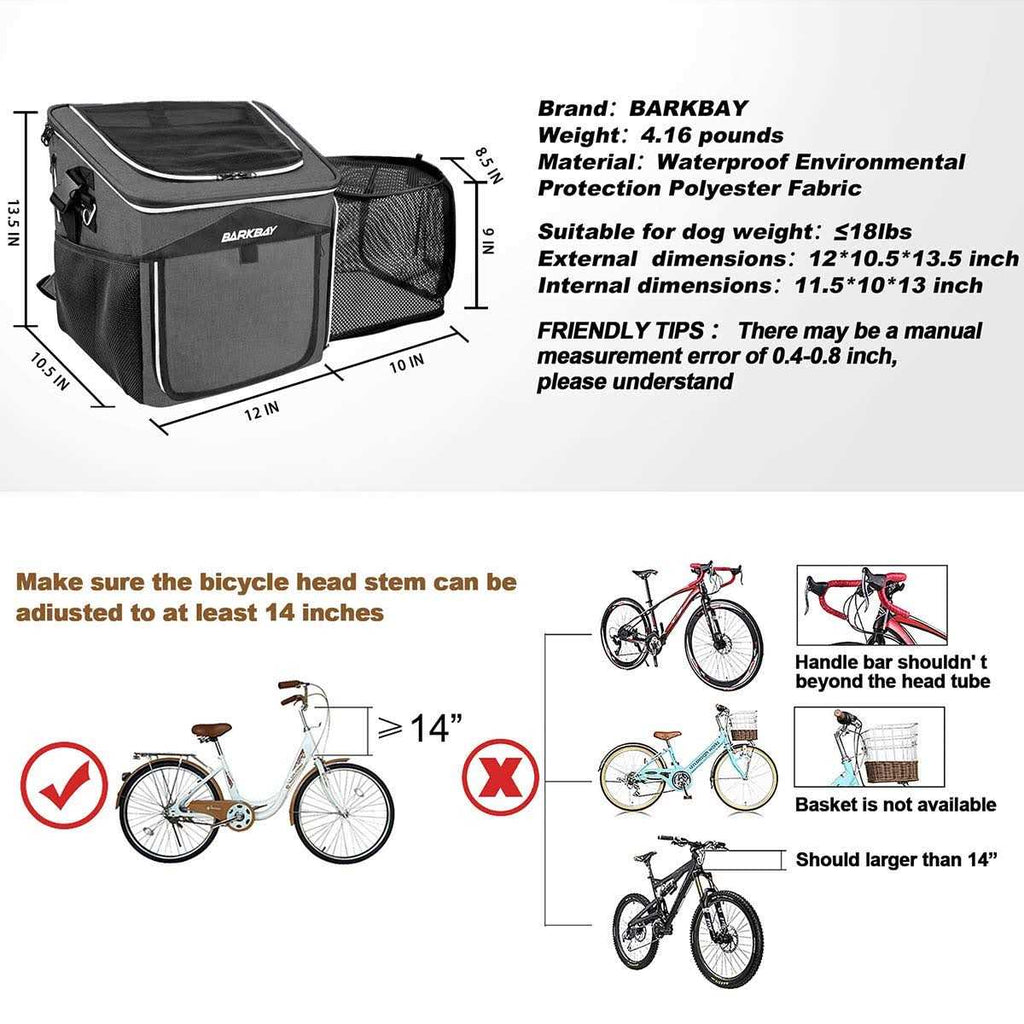 Dog Bike Basket Carrier W72232