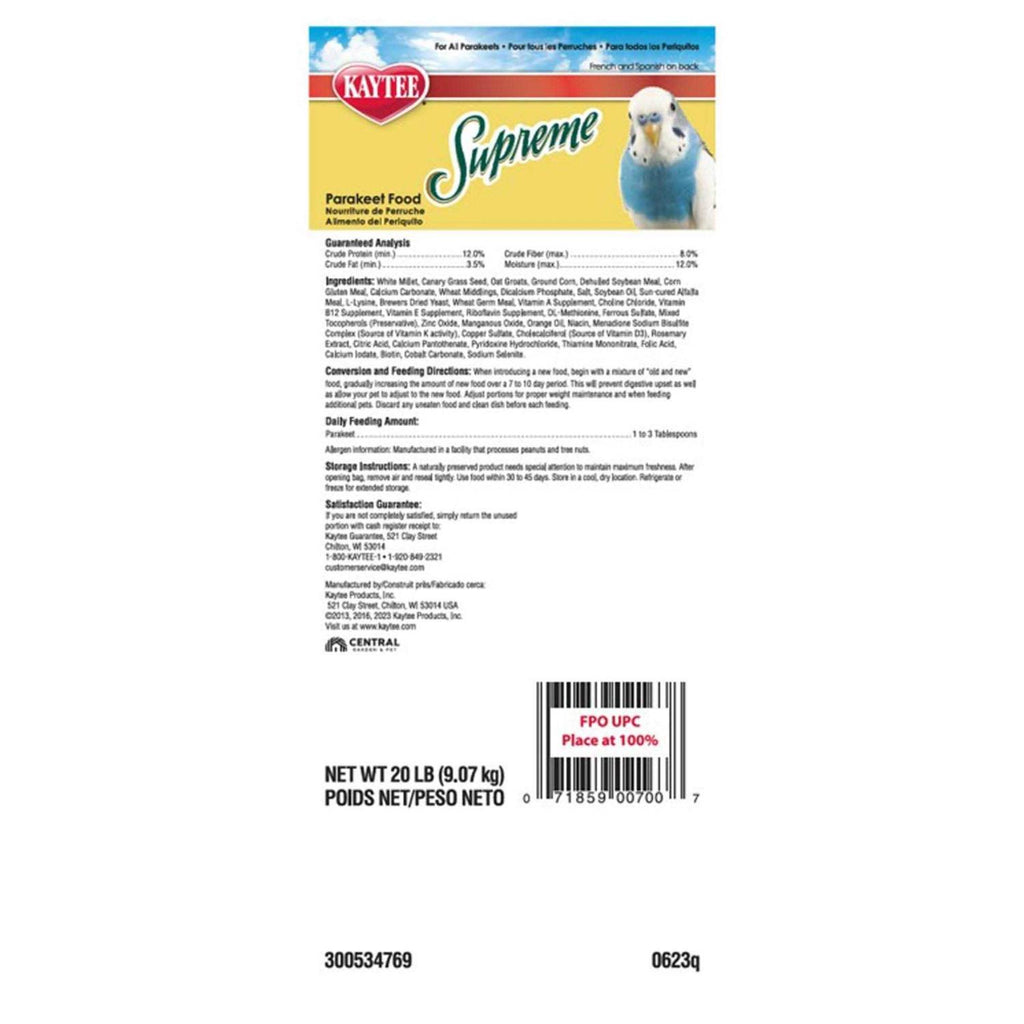 Parakeet Food K128