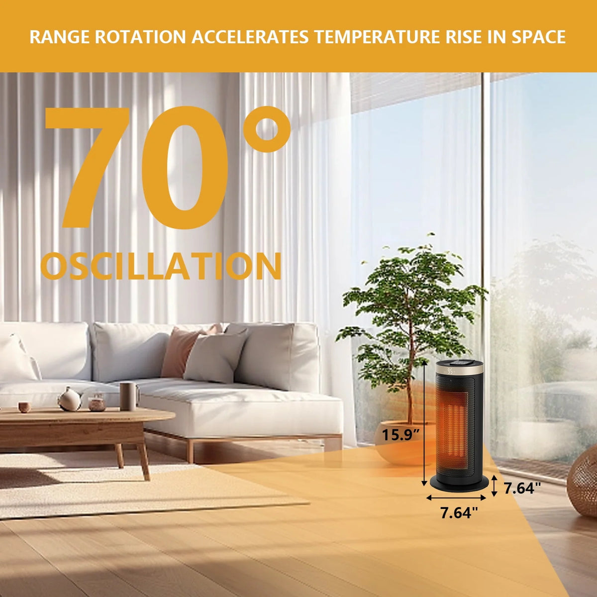 1500W Portable Electric Space Heater N3856