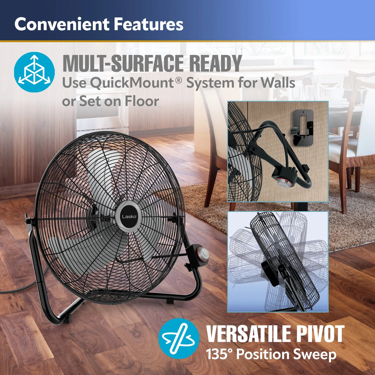 20 High Velocity Floor Fan K943