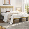 Metal Platform Bed with Headboard, Full E281