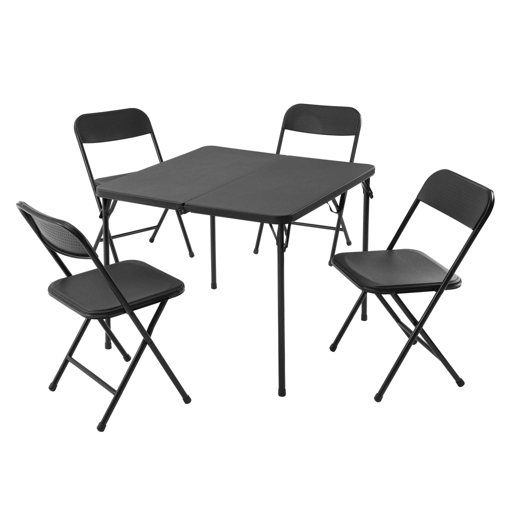 5 Piece Resin Folding Table and Chairs Set Y11233
