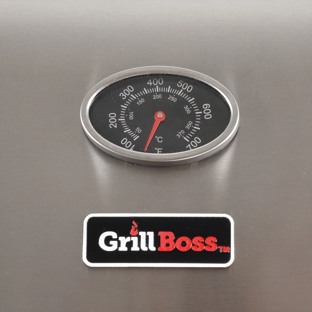 4-Burner Gas Grill with Side Burner and Side Shelves R528