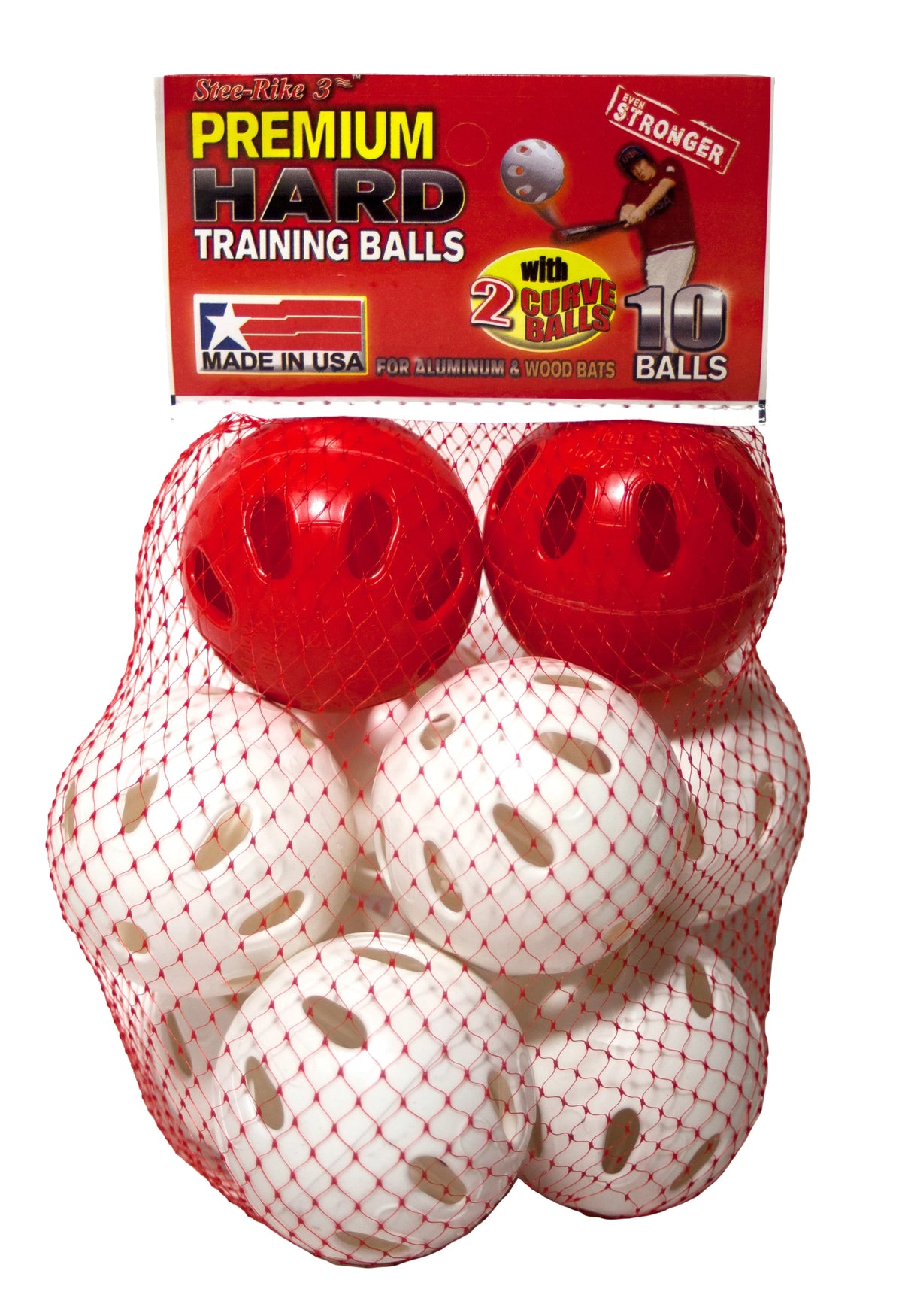 10 Pack Hard Training Baseballs V1190