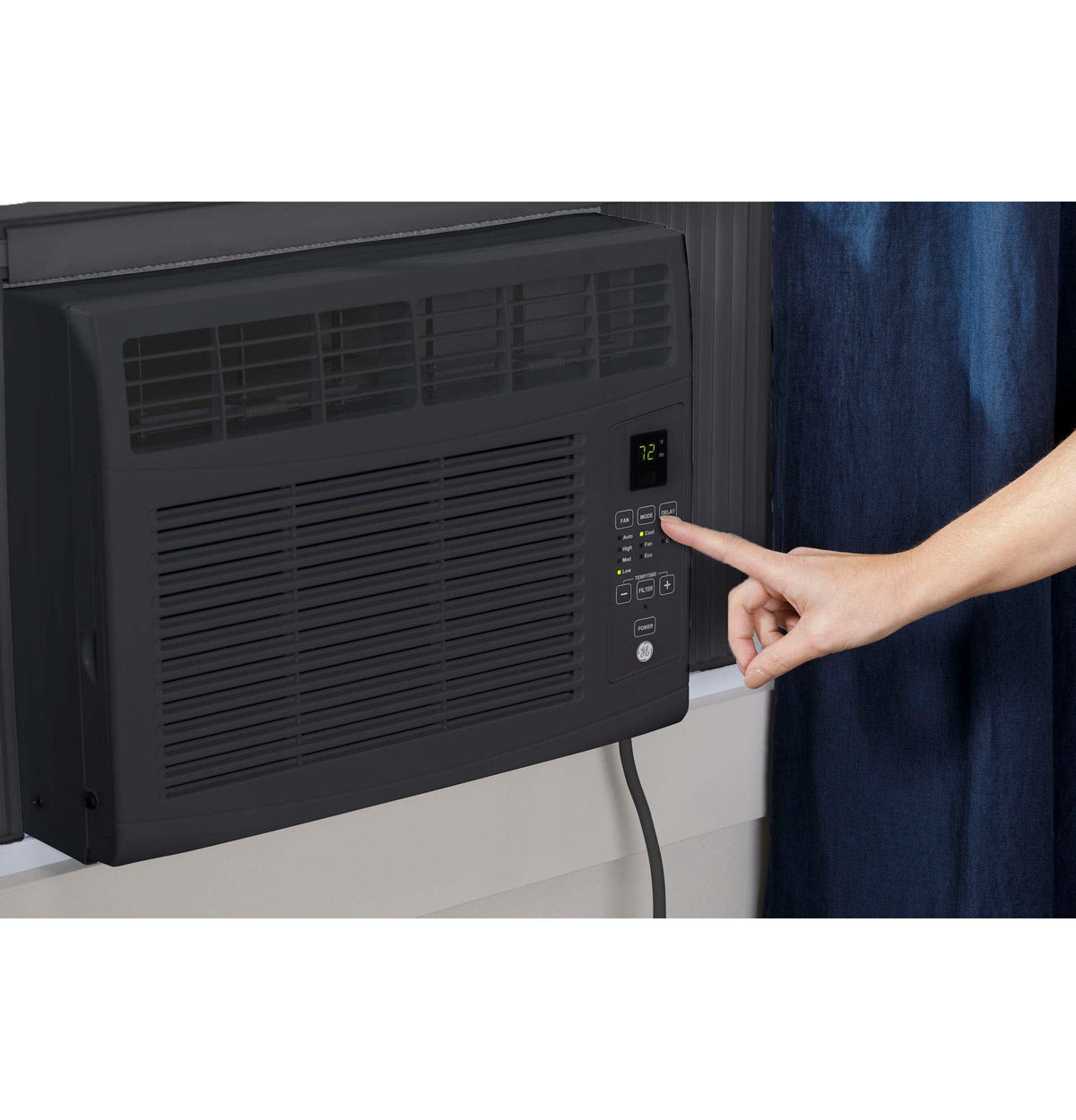 5,000 BTU Window Air Conditioner, Black, 115V L1223