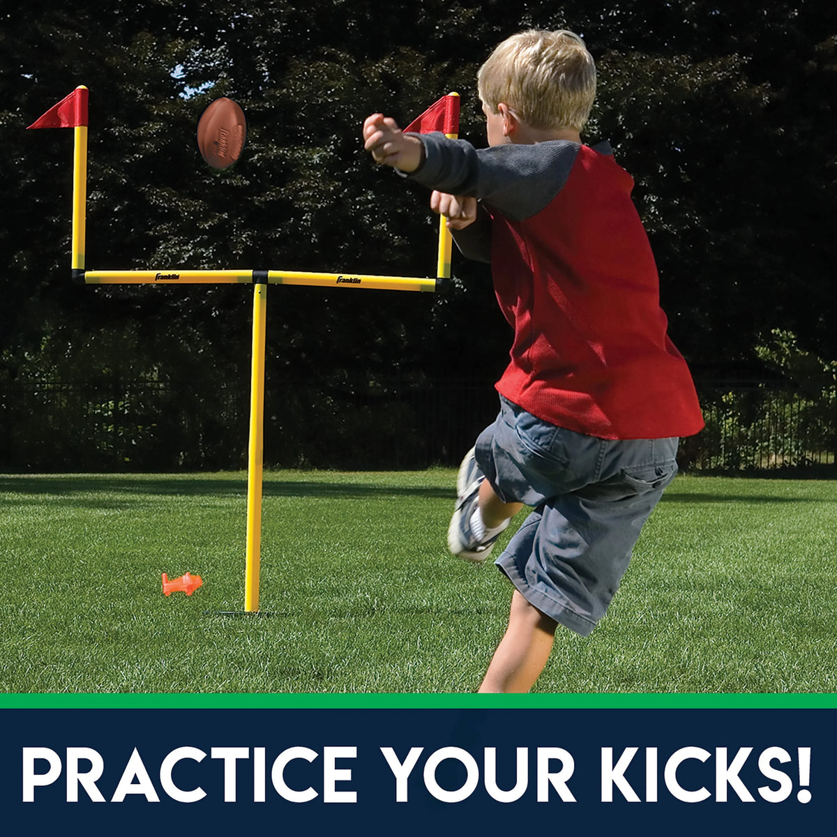 Adjustable 2 Goal Football Post Set O992