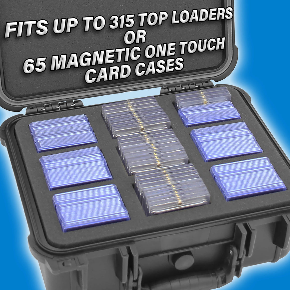 Waterproof Trading Card Storage Box with Precut Compartments E859