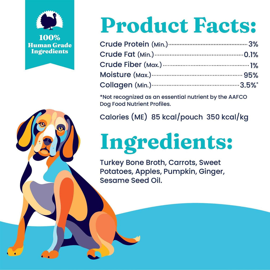Solid Gold Turkey Bone Broth with Pumpkin & Ginger Dog Food Topper S9414